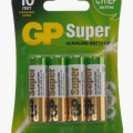 Батарейка GP SUPER 4 шт AA блистер/пленка